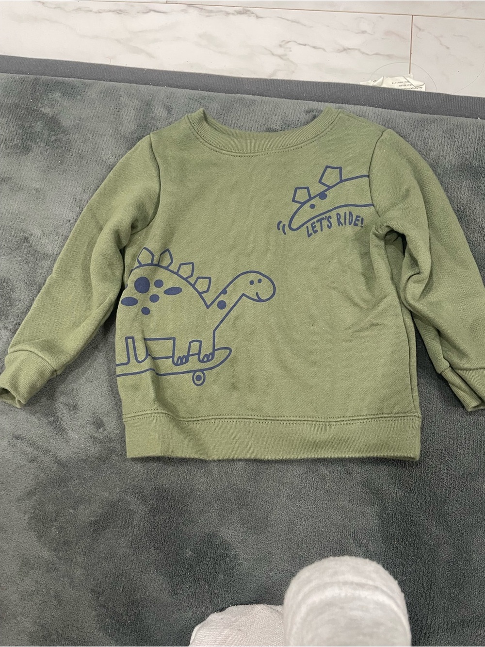 Garanimals Olive & Navy Dino Skate Sweatshirt